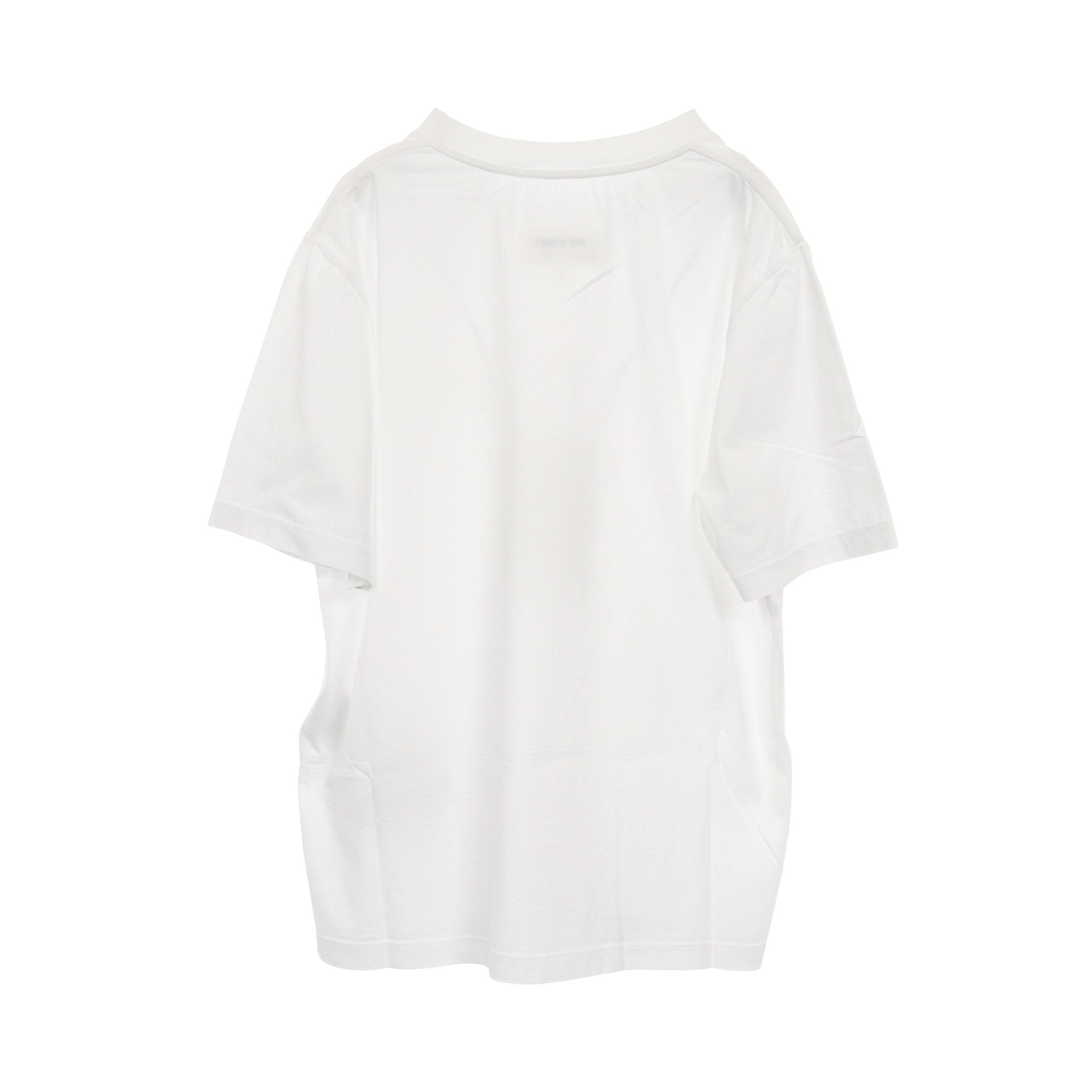 テープドラベル 半袖Tシャツ クルーネック コットン ホワイト エムエム