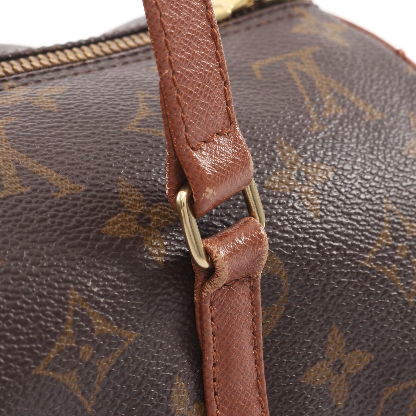パピヨン30 モノグラム 旧型 ハンドバッグ PVC レザー ブラウン ルイヴィトン バッグ LOUIS VUITTON