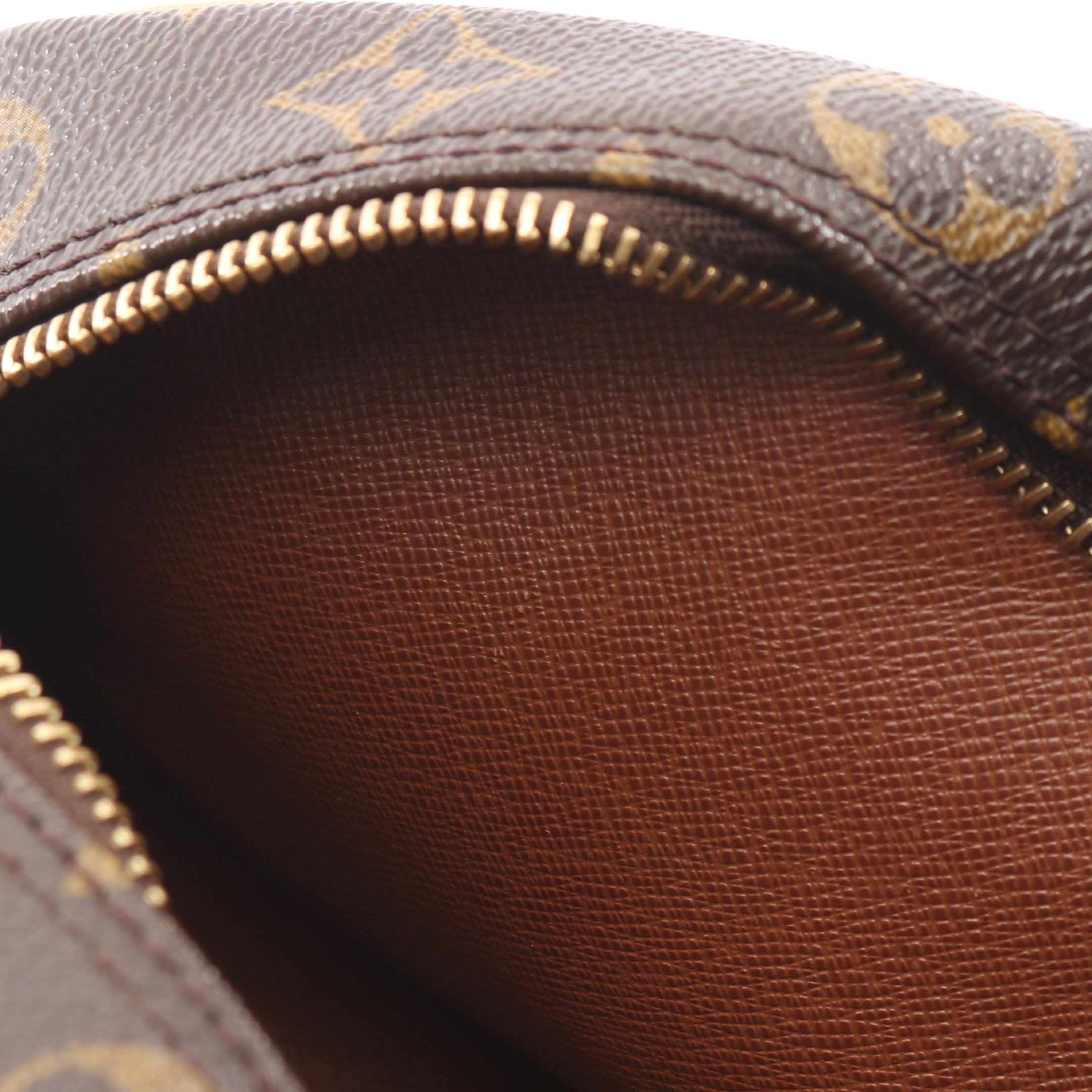 ブロワ モノグラム ショルダーバッグ PVC レザー ブラウン ルイ