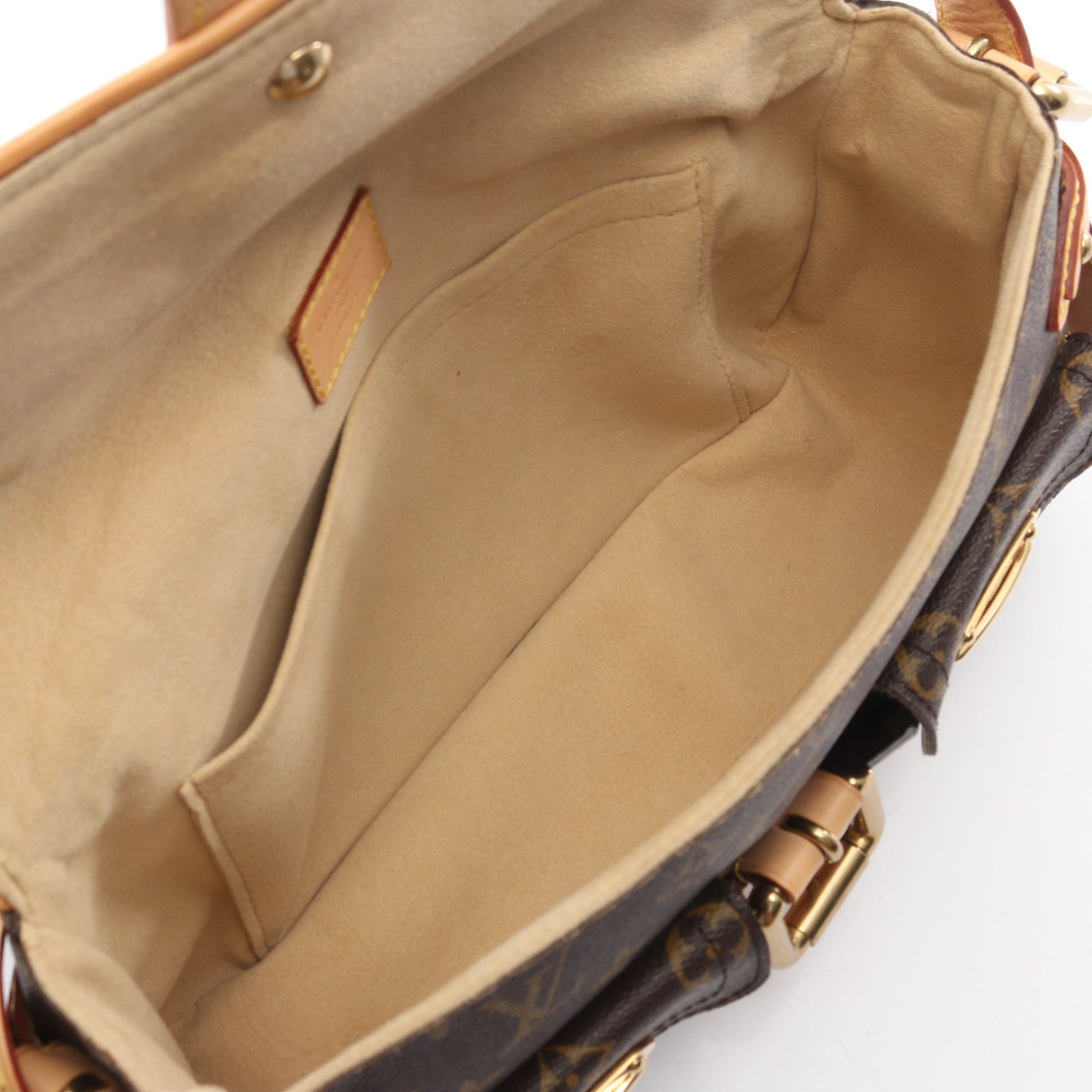ハドソンPM モノグラム ショルダーバッグ PVC レザー ブラウン ルイヴィトン バッグ LOUIS VUITTON