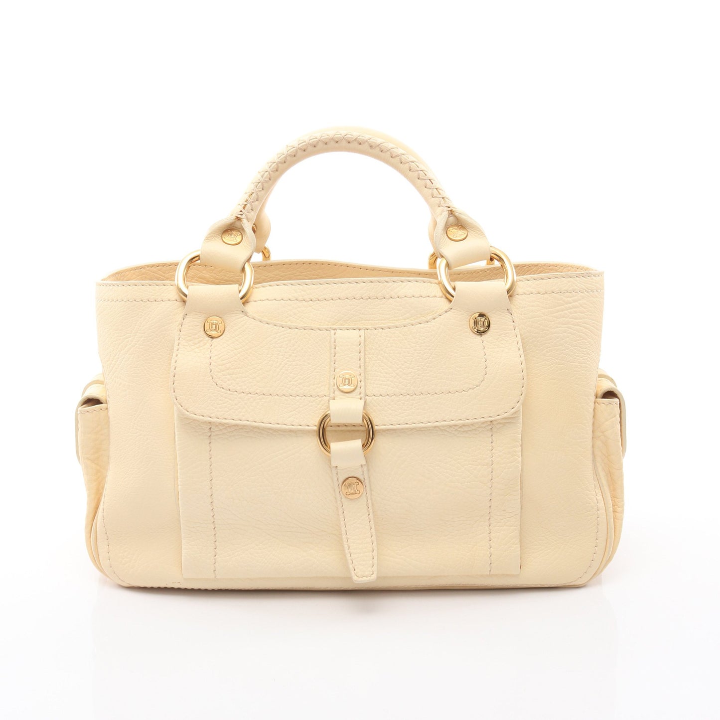 ブギーバッグ ハンドバッグ レザー アイボリー セリーヌ バッグ CELINE