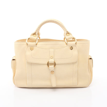ブギーバッグ ハンドバッグ レザー アイボリー セリーヌ バッグ CELINE