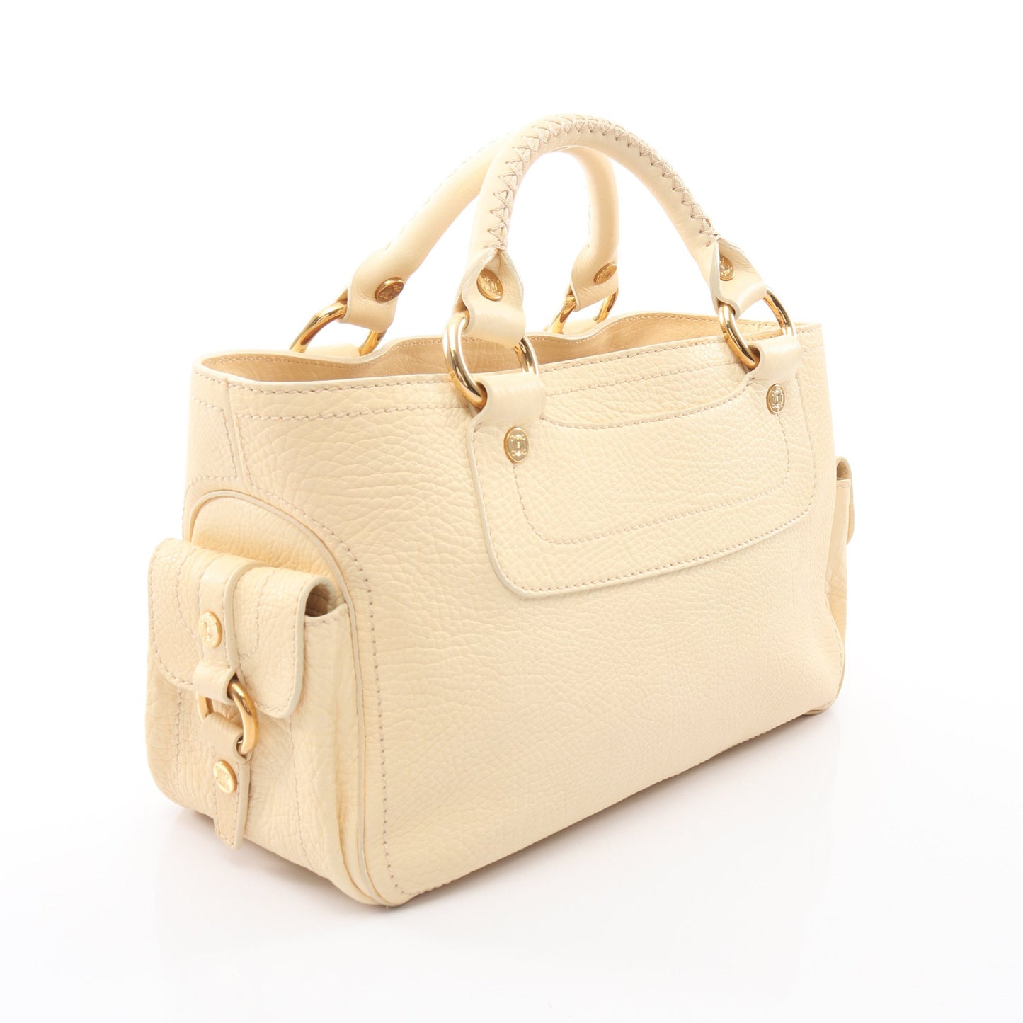 ブギーバッグ ハンドバッグ レザー アイボリー セリーヌ バッグ CELINE
