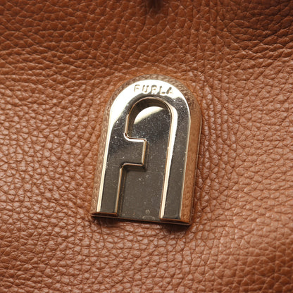 SLEEK スリーク バケット ハンドバッグ レザー ブラウン 2WAY フルラ バッグ FURLA
