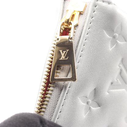 クッサンPM モノグラム チェーンショルダーバッグ レザー シルバー 2WAY ルイヴィトン バッグ LOUIS VUITTON