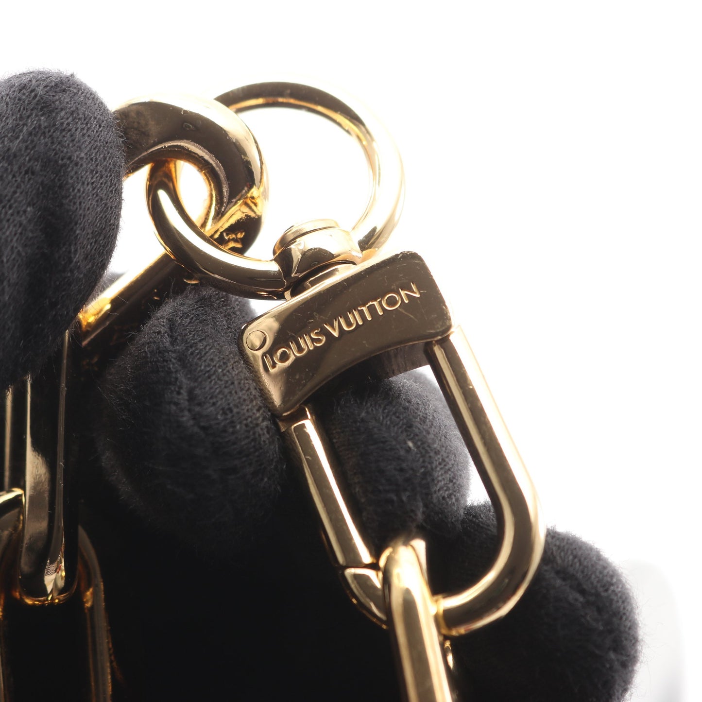 クッサンPM モノグラム チェーンショルダーバッグ レザー シルバー 2WAY ルイヴィトン バッグ LOUIS VUITTON