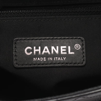 マトラッセ Wチェーンショルダーバッグ レザー ブラック シルバー金具 シャネル バッグ CHANEL