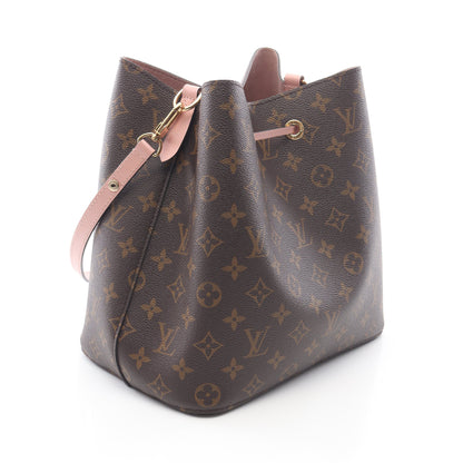 ネオノエ モノグラム ローズプードル ショルダーバッグ PVC レザー ブラウン ライトピンク ルイヴィトン バッグ LOUIS VUITTON