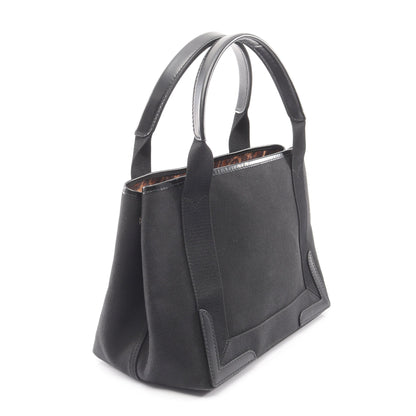 NAVY CABAS S ネイビーカバ ハンドバッグ トートバッグ キャンバス レザー ブラック バレンシアガ バッグ BALENCIAGA