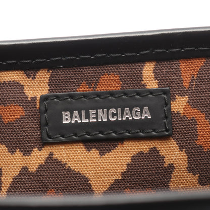NAVY CABAS S ネイビーカバ ハンドバッグ トートバッグ キャンバス レザー ブラック バレンシアガ バッグ BALENCIAGA
