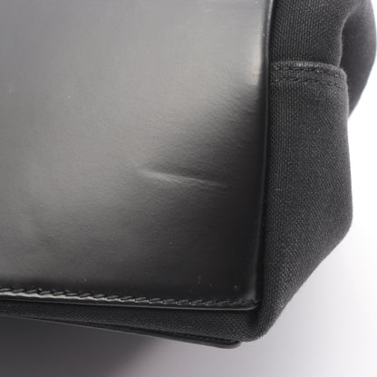 NAVY CABAS S ネイビーカバ ハンドバッグ トートバッグ キャンバス レザー ブラック バレンシアガ バッグ BALENCIAGA
