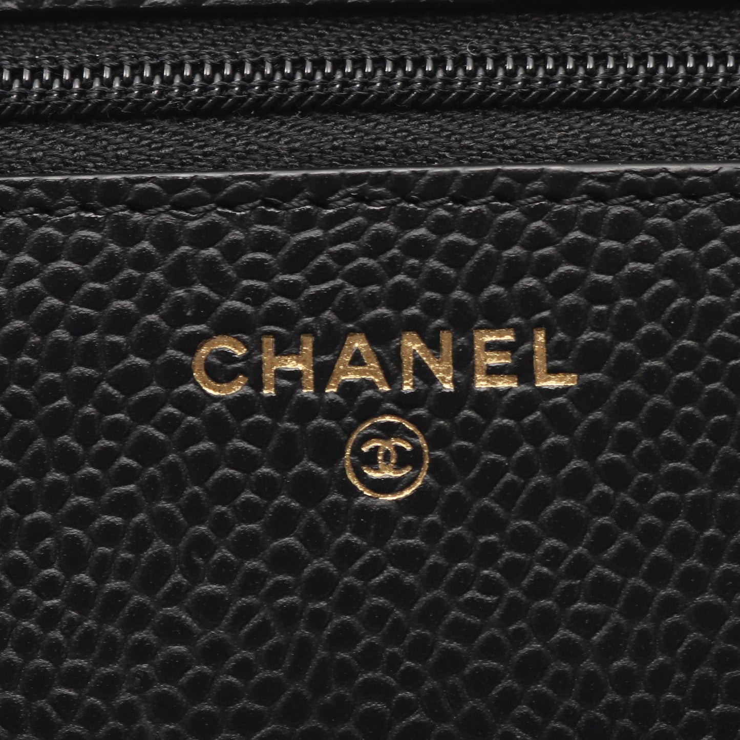 マトラッセ チェーンウォレット キャビアスキン ブラック ゴールド金具 シャネル バッグ CHANEL
