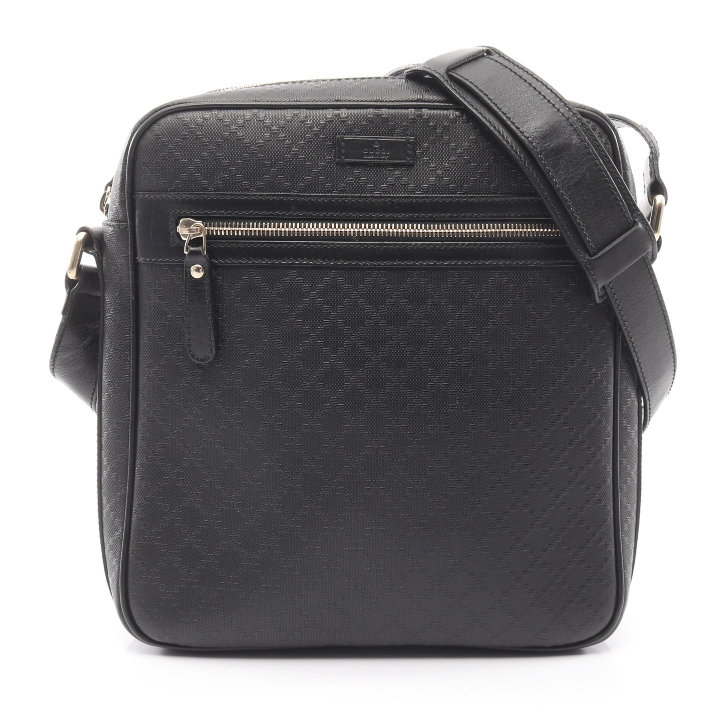 ディアマンテ ショルダーバッグ レザー ブラック グッチ バッグ GUCCI