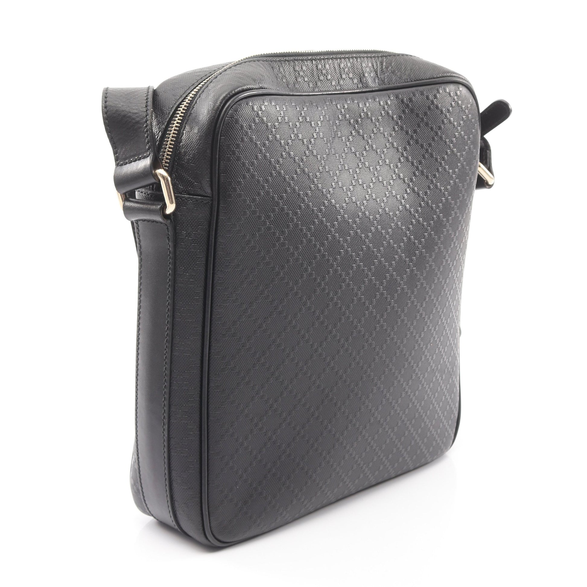 ディアマンテ ショルダーバッグ レザー ブラック グッチ バッグ GUCCI
