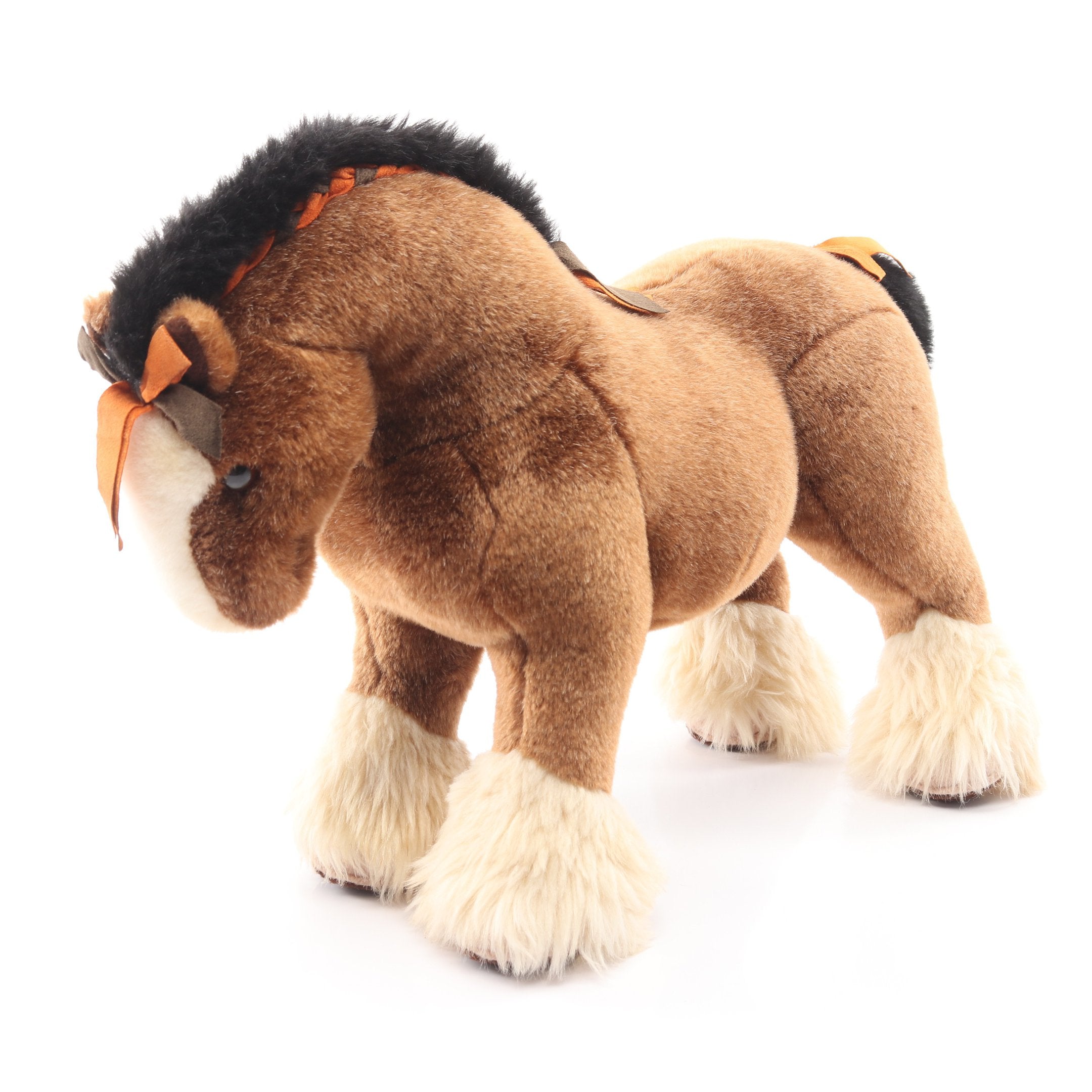 エルミーPM ぬいぐるみ インテリア スエード ブラウン マルチカラー