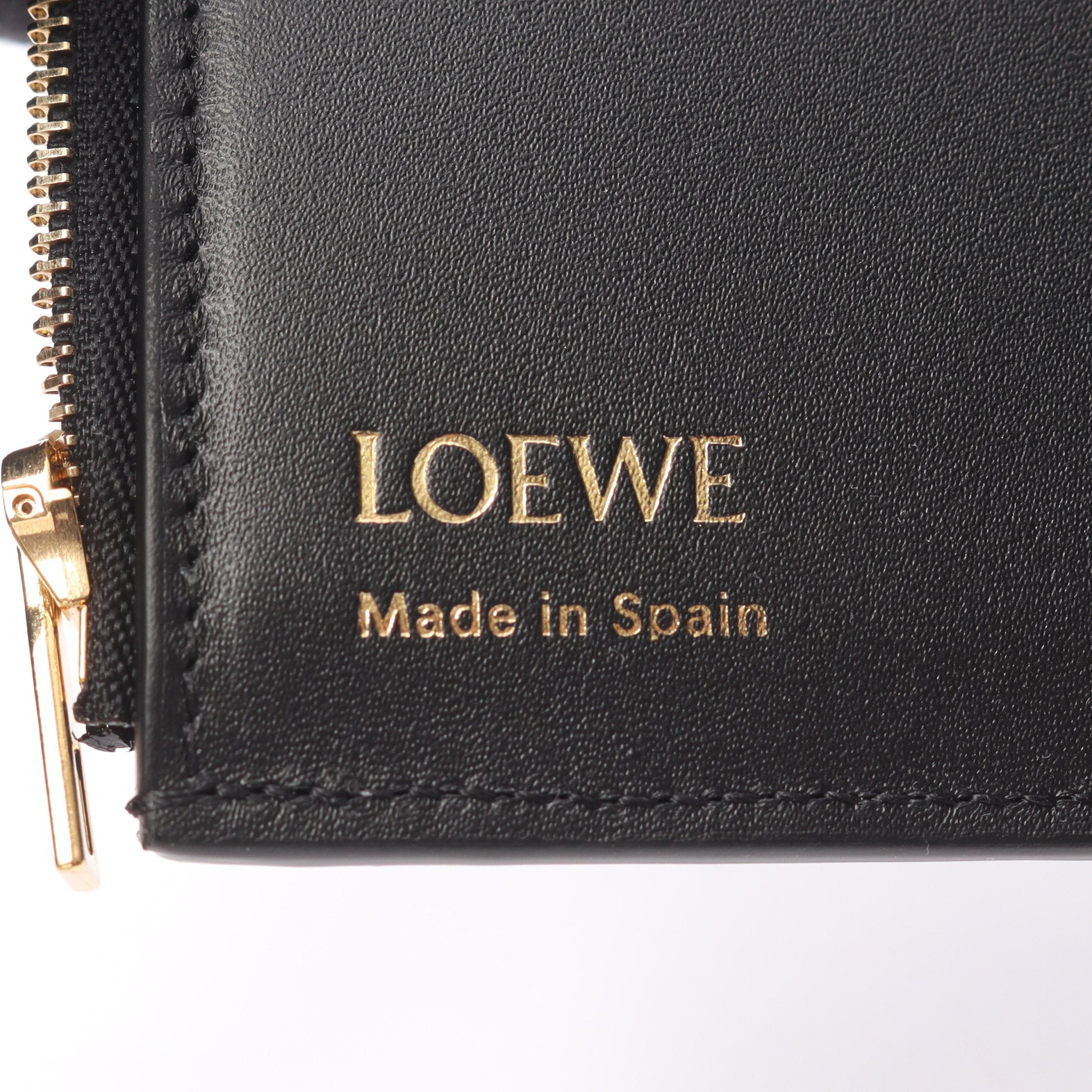 LOEWE ロエベ 三つ折り財布 バーティカルウォレット ブラック バーティカル ウォレット スモール 三つ折り財布 レザー ブラック