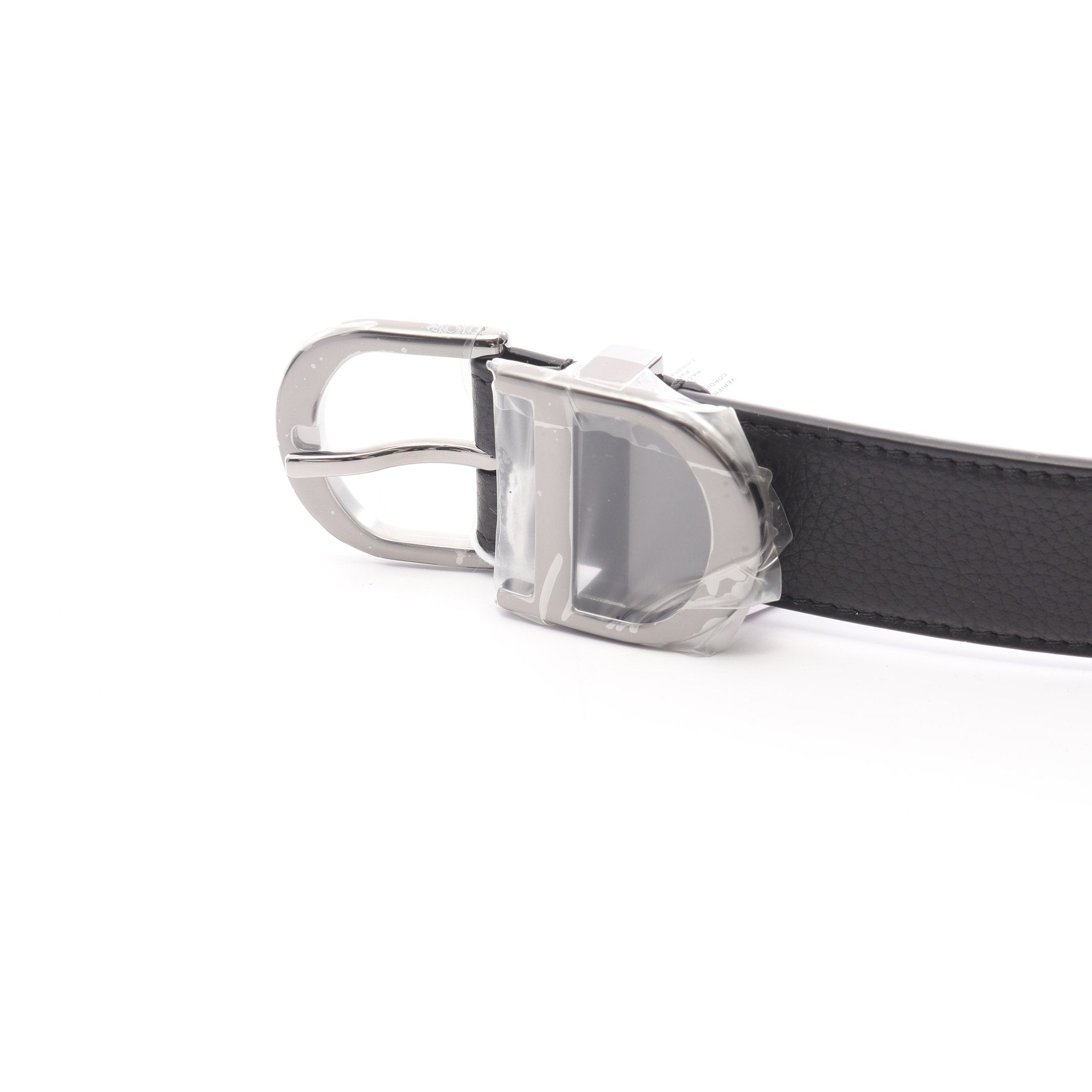 DIOR ベルト ブラック シルバーバックル Dior HOMME D Buckle Belt ディオールオム ベルト シルバー バックル