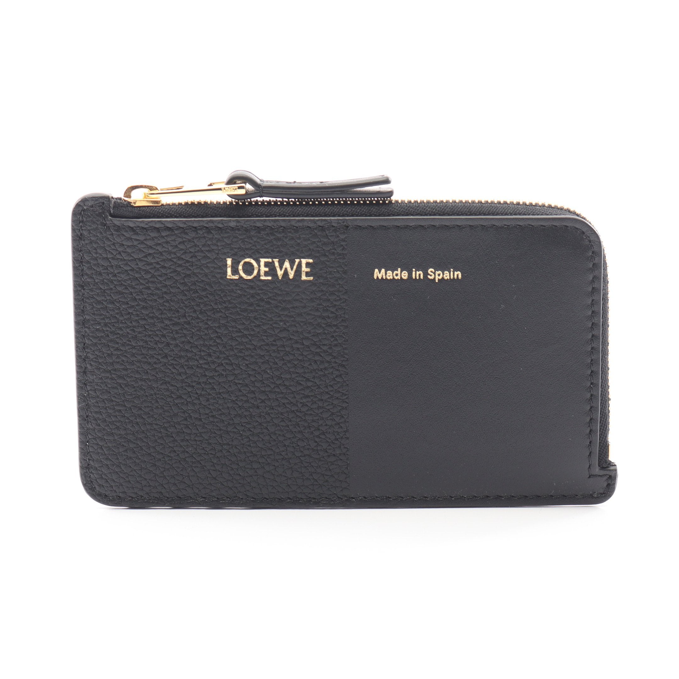 LOEWE黒いレザーケース DUET コインケース カードケース レザー ブラック ロエベ – RECLO