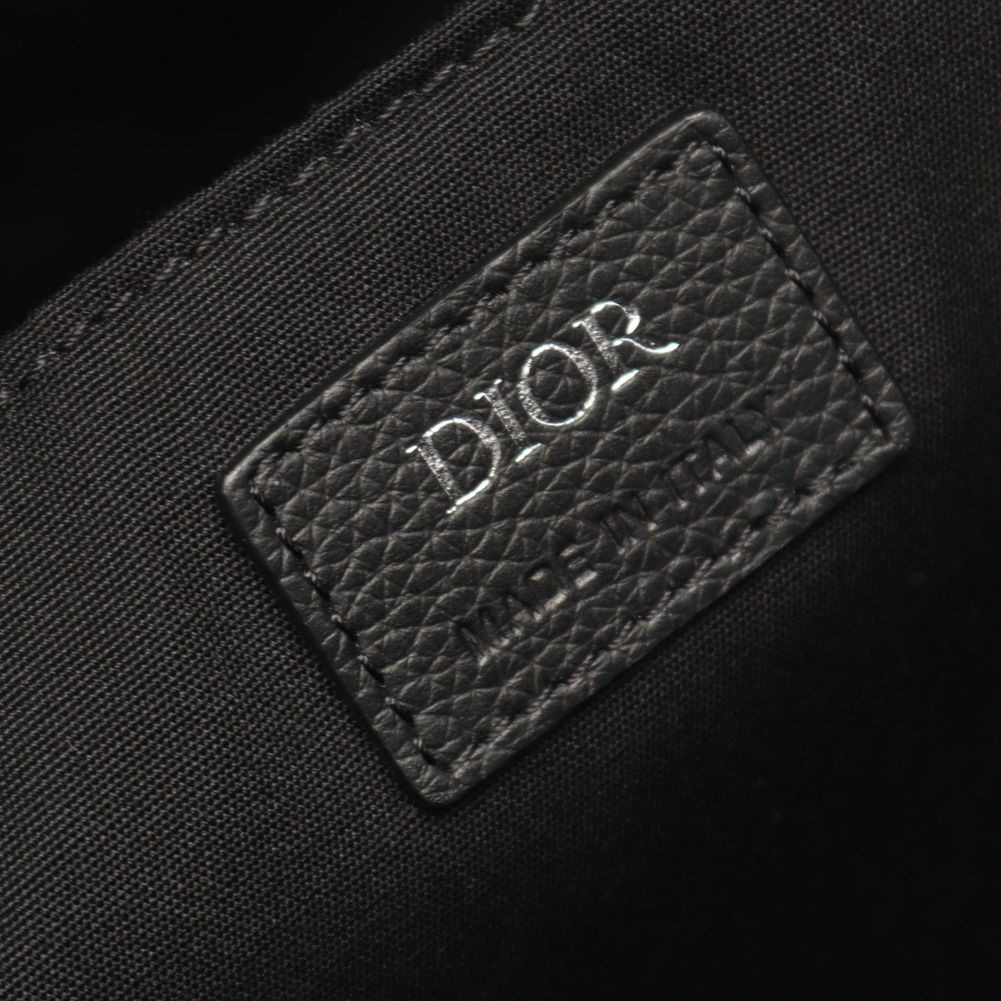 Rider オブリーク ジャカード バックパック リュックサック キャンバス レザー ブラック クリスチャンディオール バッグ Christian Dior