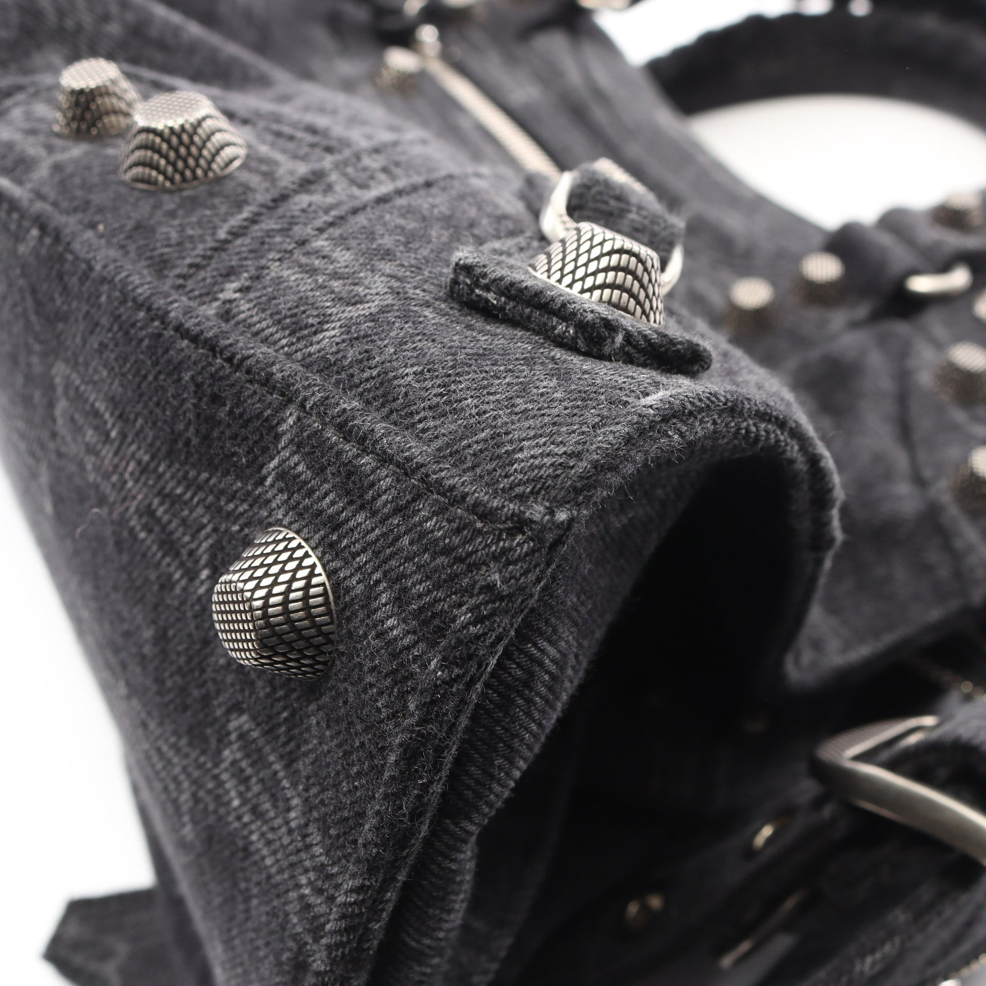 NEO CAGOLE CITY ハンドバッグ デニム ダークグレー 2WAY バレンシアガ バッグ BALENCIAGA