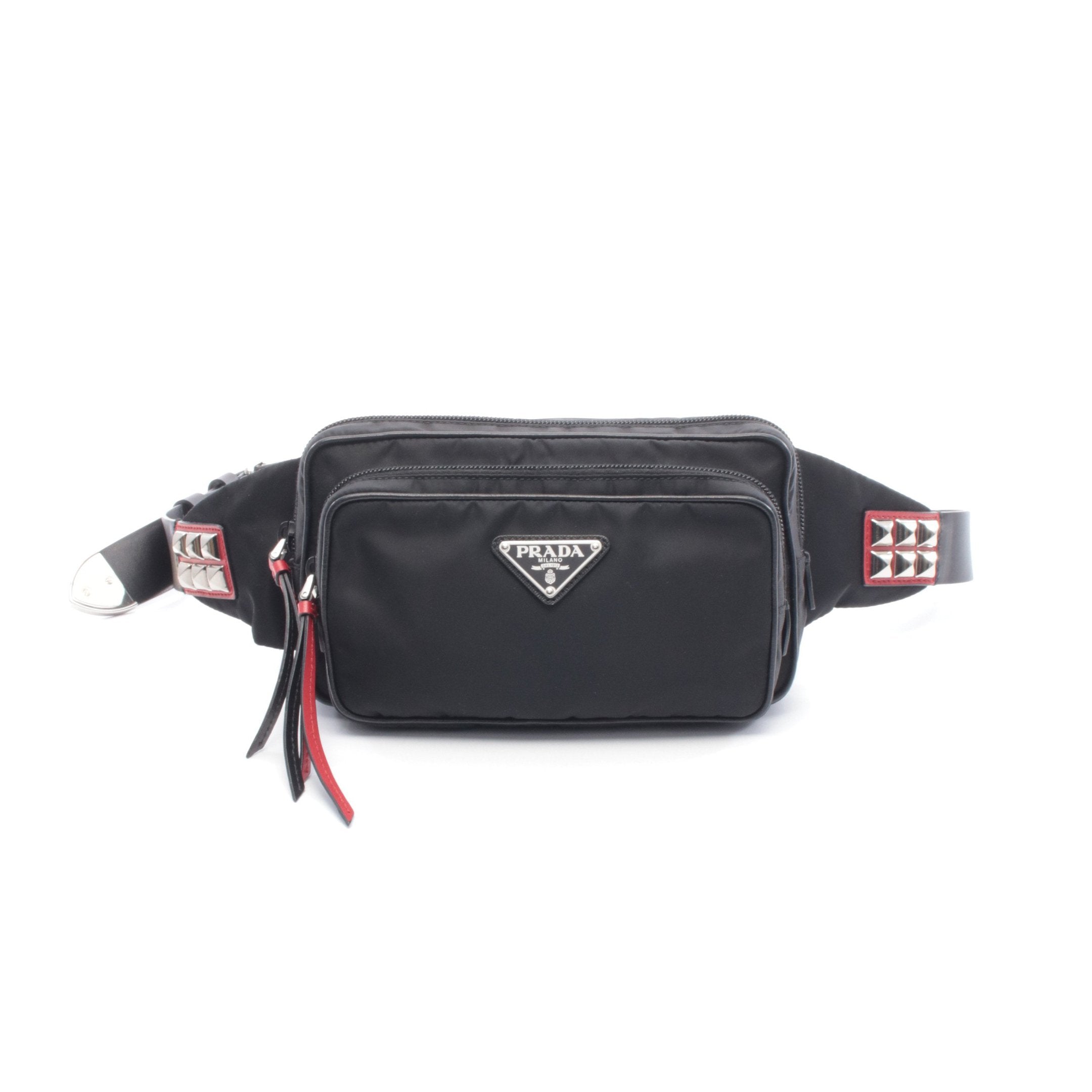 PRADA ブラック ウエストポーチ・ボディバック 保存袋付き プラダ PRADA バッグ ベルトバッグ ウエストポーチ ウエストバッグ