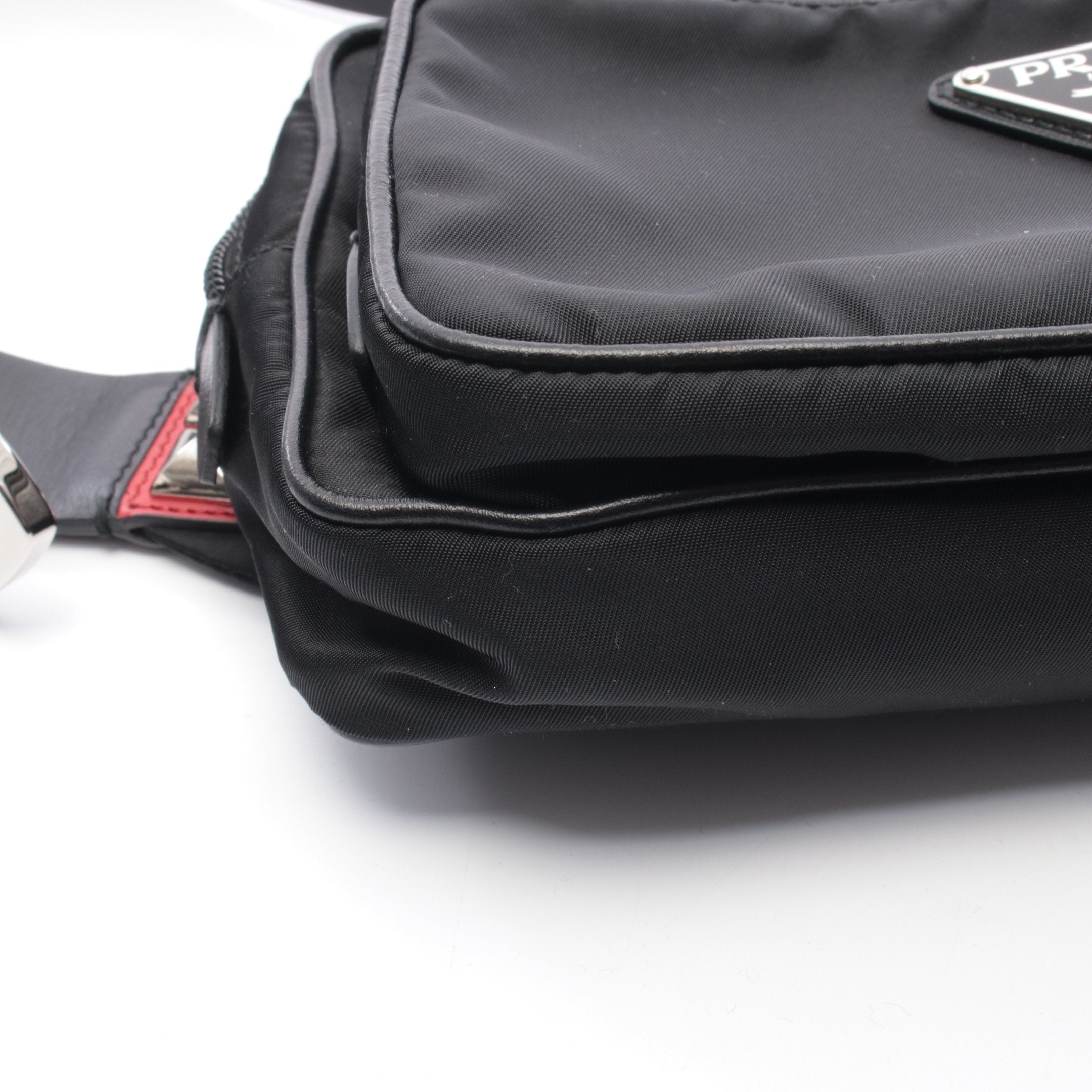 スタッズ ベルトバッグ ボディバッグ ウエストバッグ ナイロン レザー