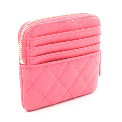 マトラッセ カードケース コインケース キャビアスキン ピンクパープル ゴールド金具 シャネル 財布・小物 CHANEL