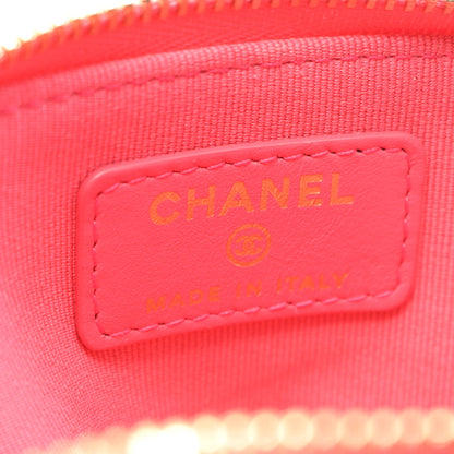 マトラッセ カードケース コインケース キャビアスキン ピンクパープル ゴールド金具 シャネル 財布・小物 CHANEL