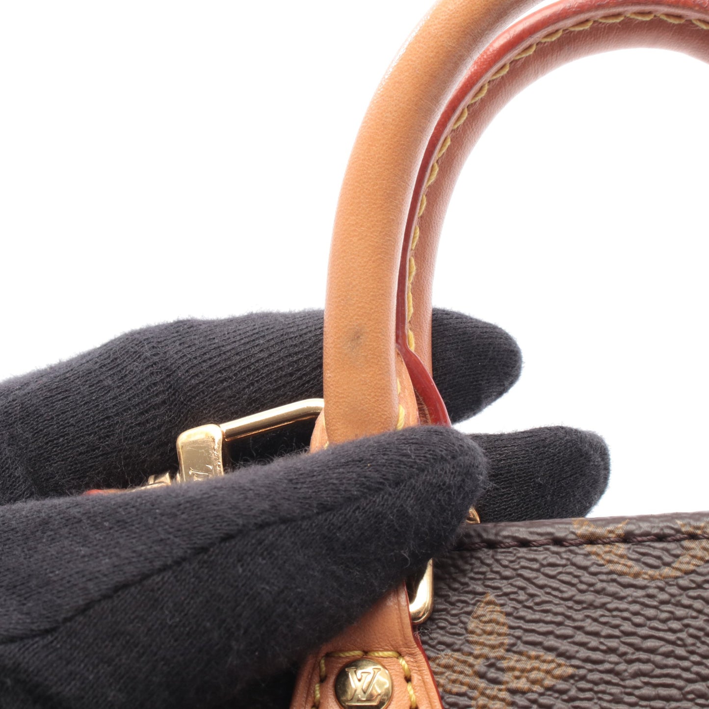 プティット サックプラ モノグラム ハンドバッグ PVC レザー ブラウン 2WAY ルイヴィトン バッグ LOUIS VUITTON