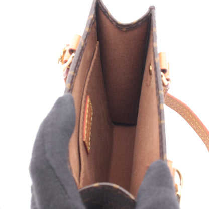 プティット サックプラ モノグラム ハンドバッグ PVC レザー ブラウン 2WAY ルイヴィトン バッグ LOUIS VUITTON