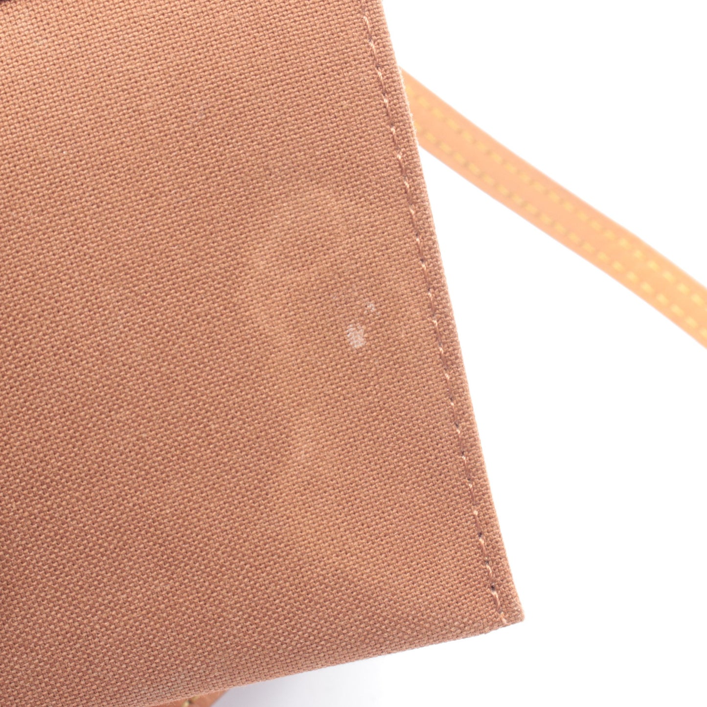 プティット サックプラ モノグラム ハンドバッグ PVC レザー ブラウン 2WAY ルイヴィトン バッグ LOUIS VUITTON