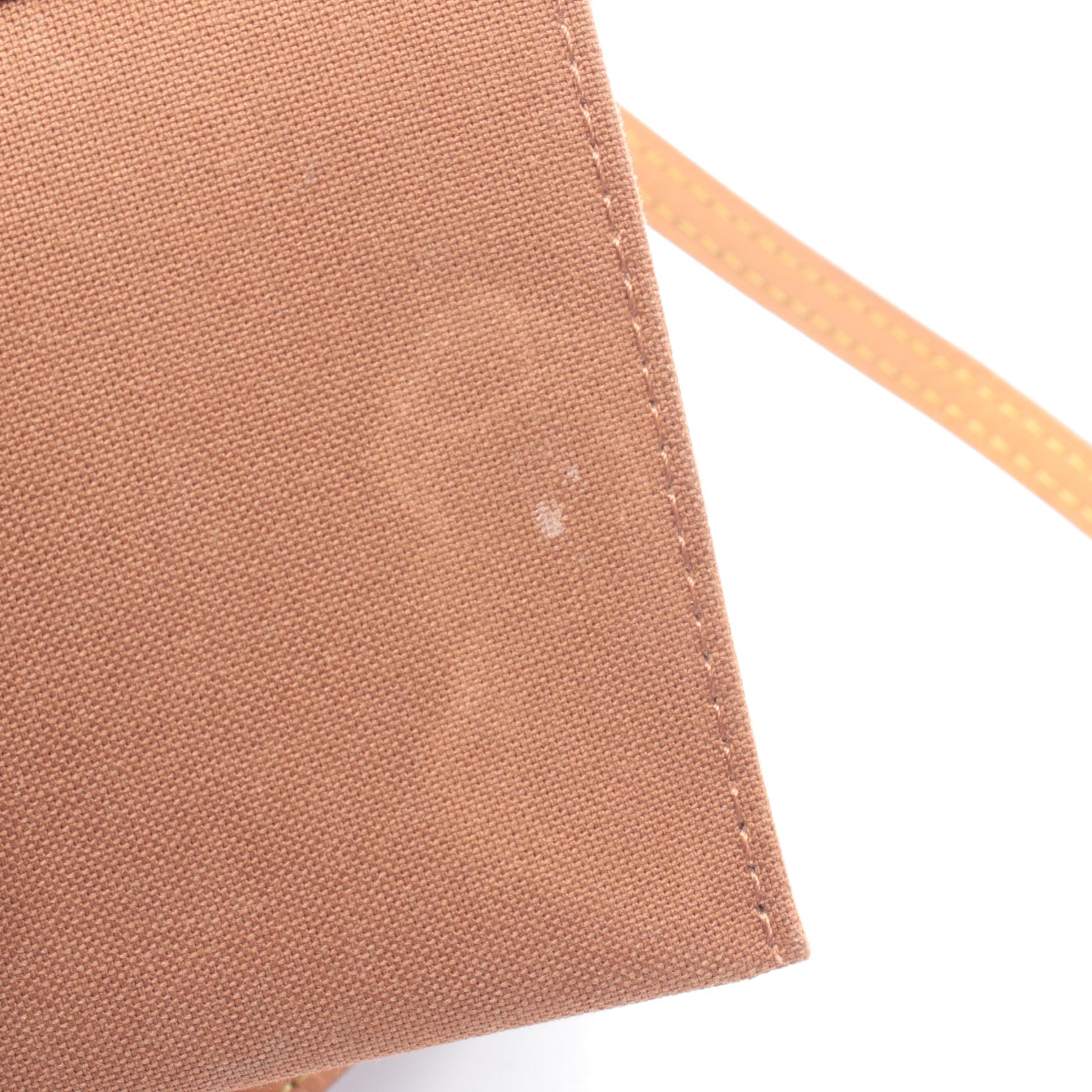 プティット サックプラ モノグラム ハンドバッグ PVC レザー ブラウン 2WAY ルイヴィトン バッグ LOUIS VUITTON