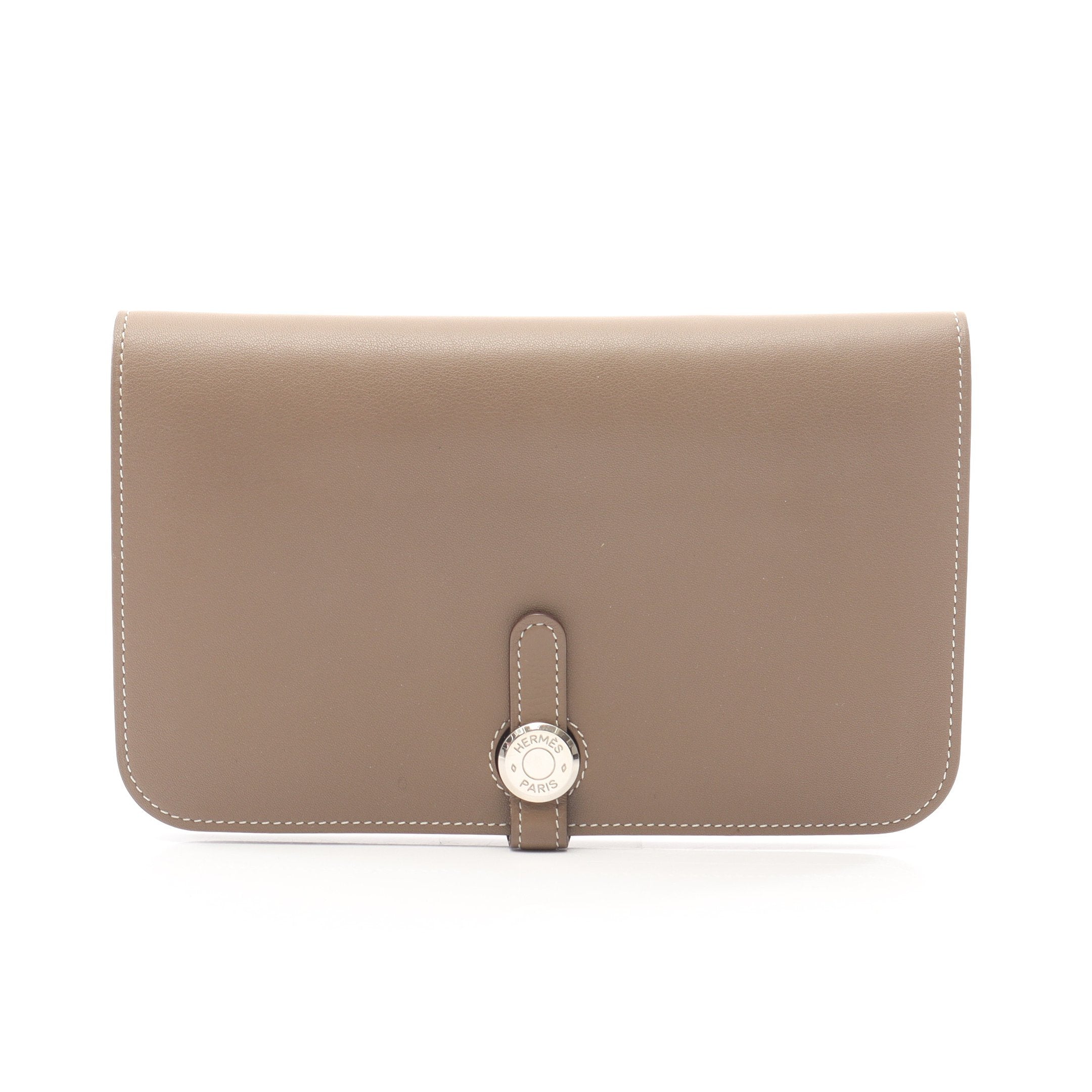 ドゴンGM エトゥープ 二つ折り長財布 ヴォースイフト グレーブラウン