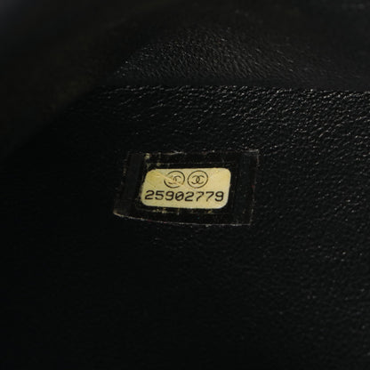 シェブロン Vステッチ チェーンショルダーバッグ レザー ブラック ゴールド金具 シャネル バッグ CHANEL