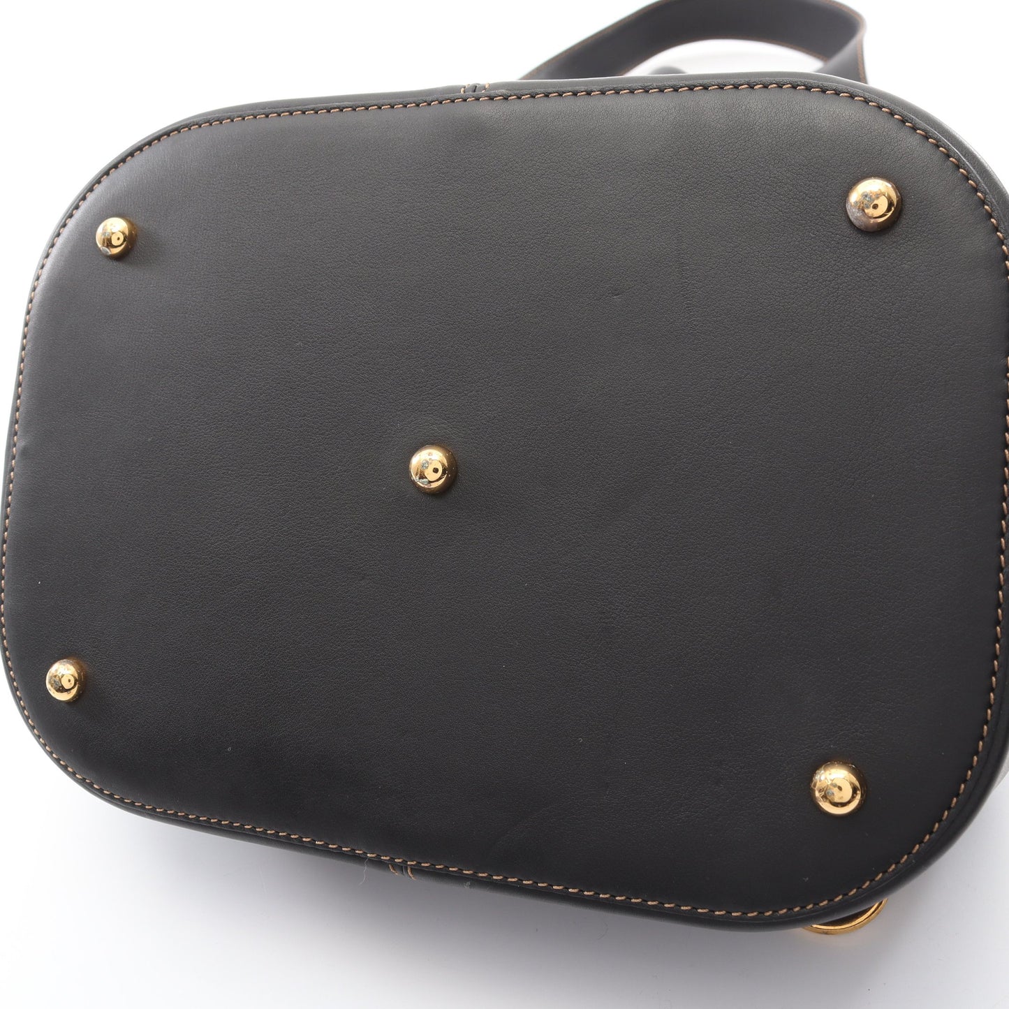 アントン ショルダーバッグ レザー ブラック ロエベ バッグ LOEWE
