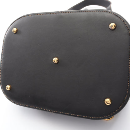 アントン ショルダーバッグ レザー ブラック ロエベ バッグ LOEWE