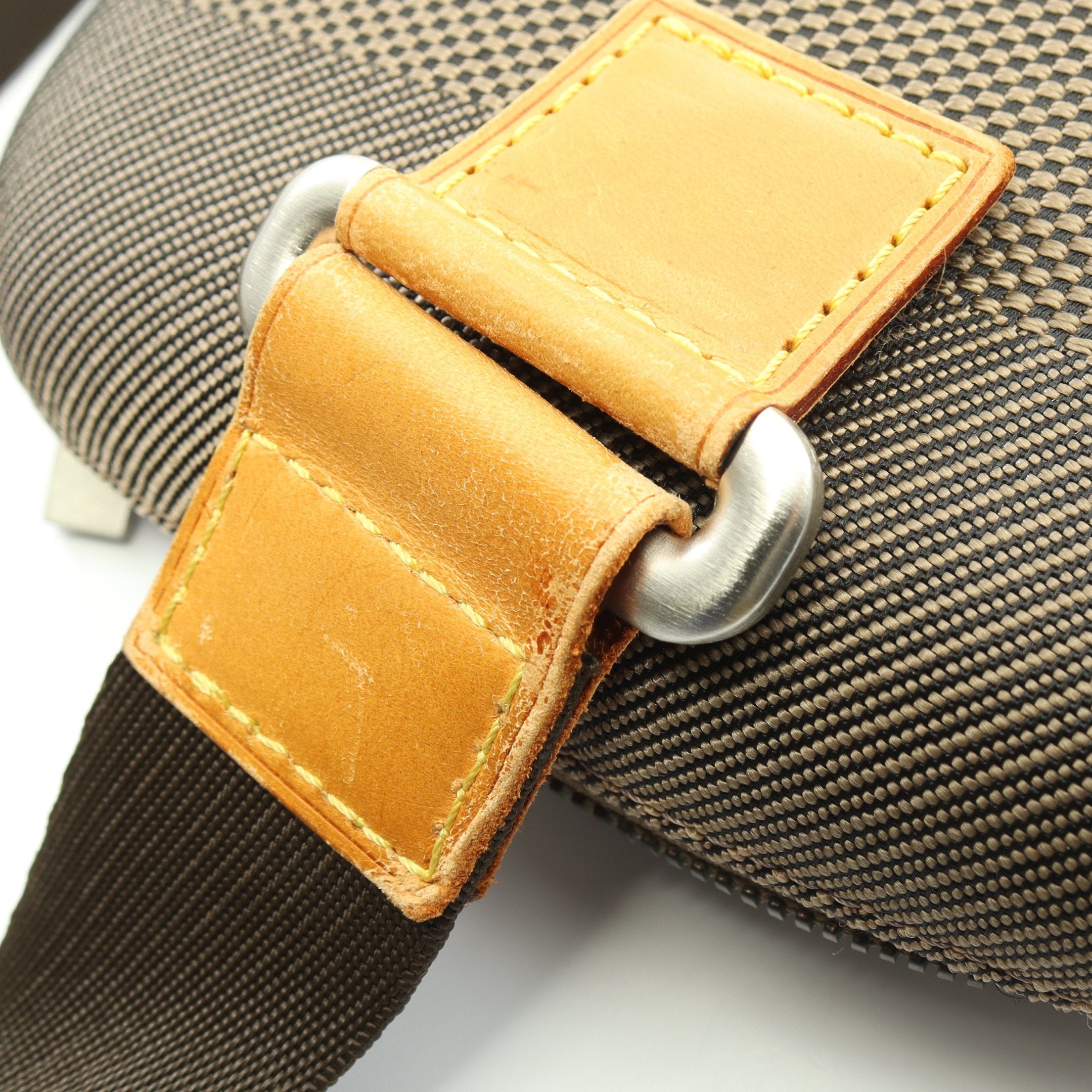 マージュ ダミエジェアン テール ボディバッグ ナイロンキャンバス