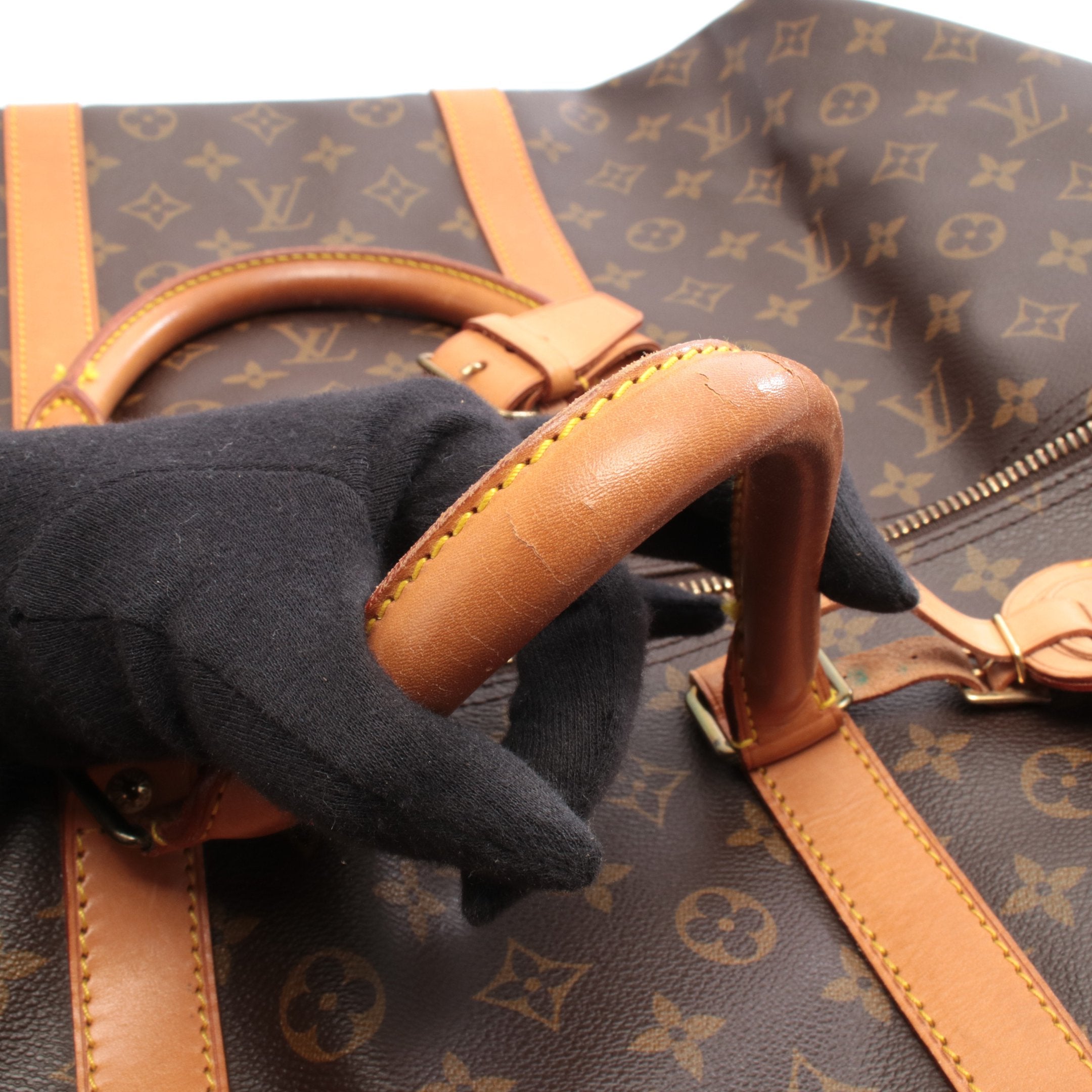 キーポル バンドリエール60 モノグラム ボストンバッグ PVC レザー