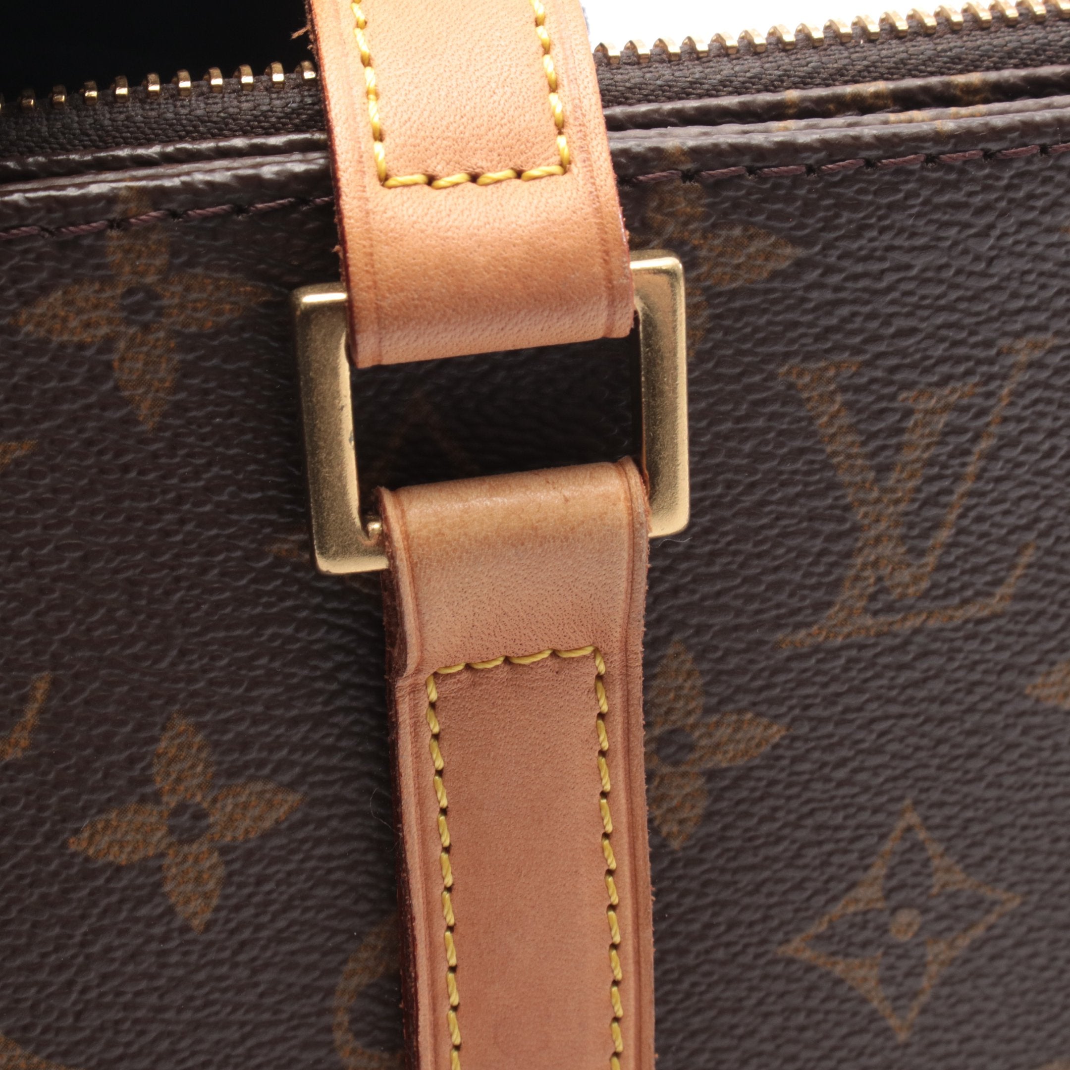 ルコ モノグラム ショルダーバッグ トートバッグ PVC レザー ブラウン