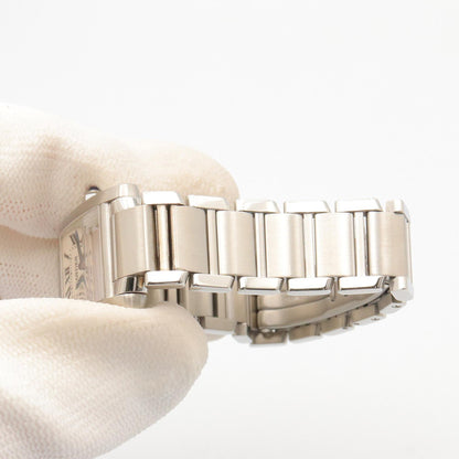 タンクフランセーズ SM レディース 腕時計 クオーツ SS シルバー カルティエ 時計 Cartier