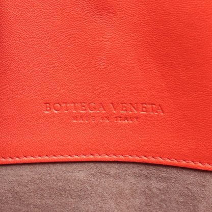 イントレチャート ハンドバッグ トートバッグ レザー オレンジレッド ボッテガヴェネタ バッグ BOTTEGA VENETA