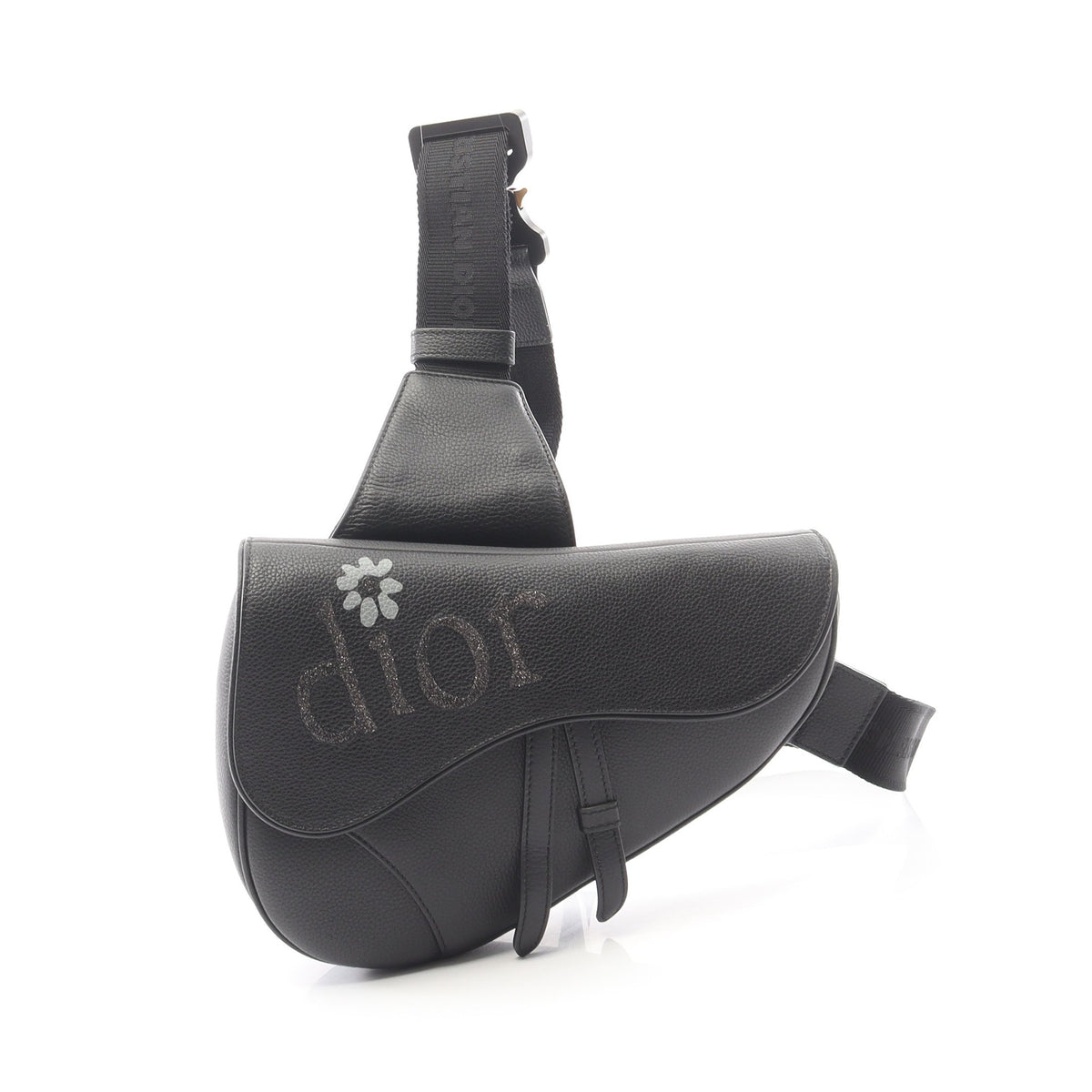 Christian Dior × ERL サドルバッグ ボディバッグ レザー ブラック クリスチャンディオール バッグ Christian Dior