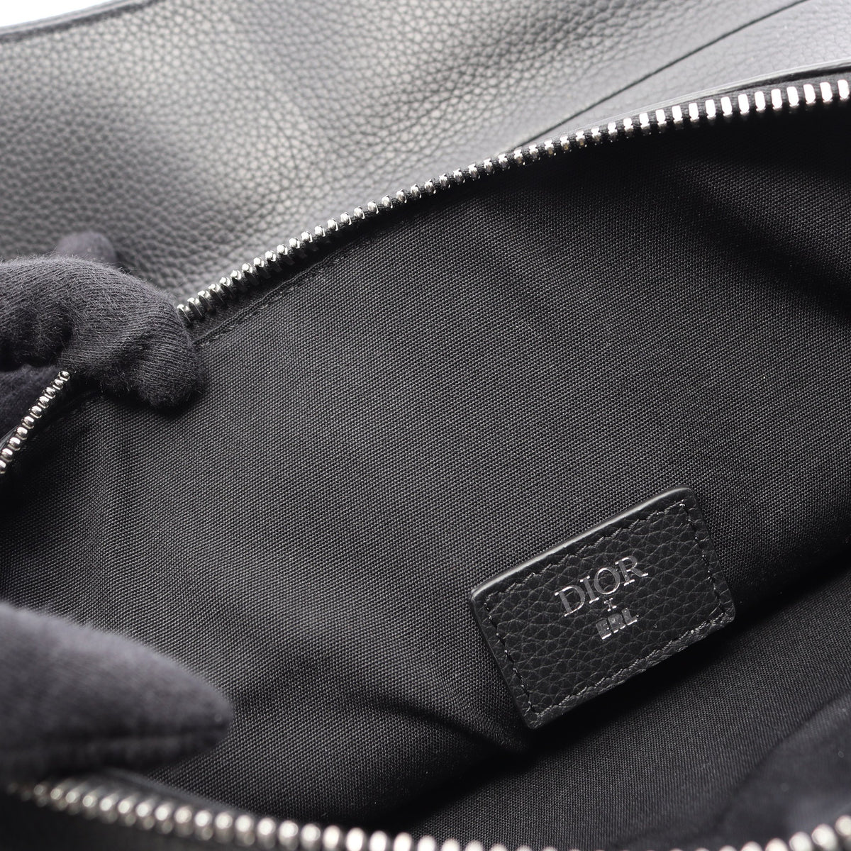 Christian Dior × ERL サドルバッグ ボディバッグ レザー ブラック クリスチャンディオール バッグ Christian Dior