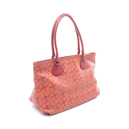 サルキー ショルダーバッグ トートバッグ コーティングキャンバス レザー レッド マルチカラー セリーヌ バッグ CELINE