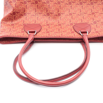 サルキー ショルダーバッグ トートバッグ コーティングキャンバス レザー レッド マルチカラー セリーヌ バッグ CELINE