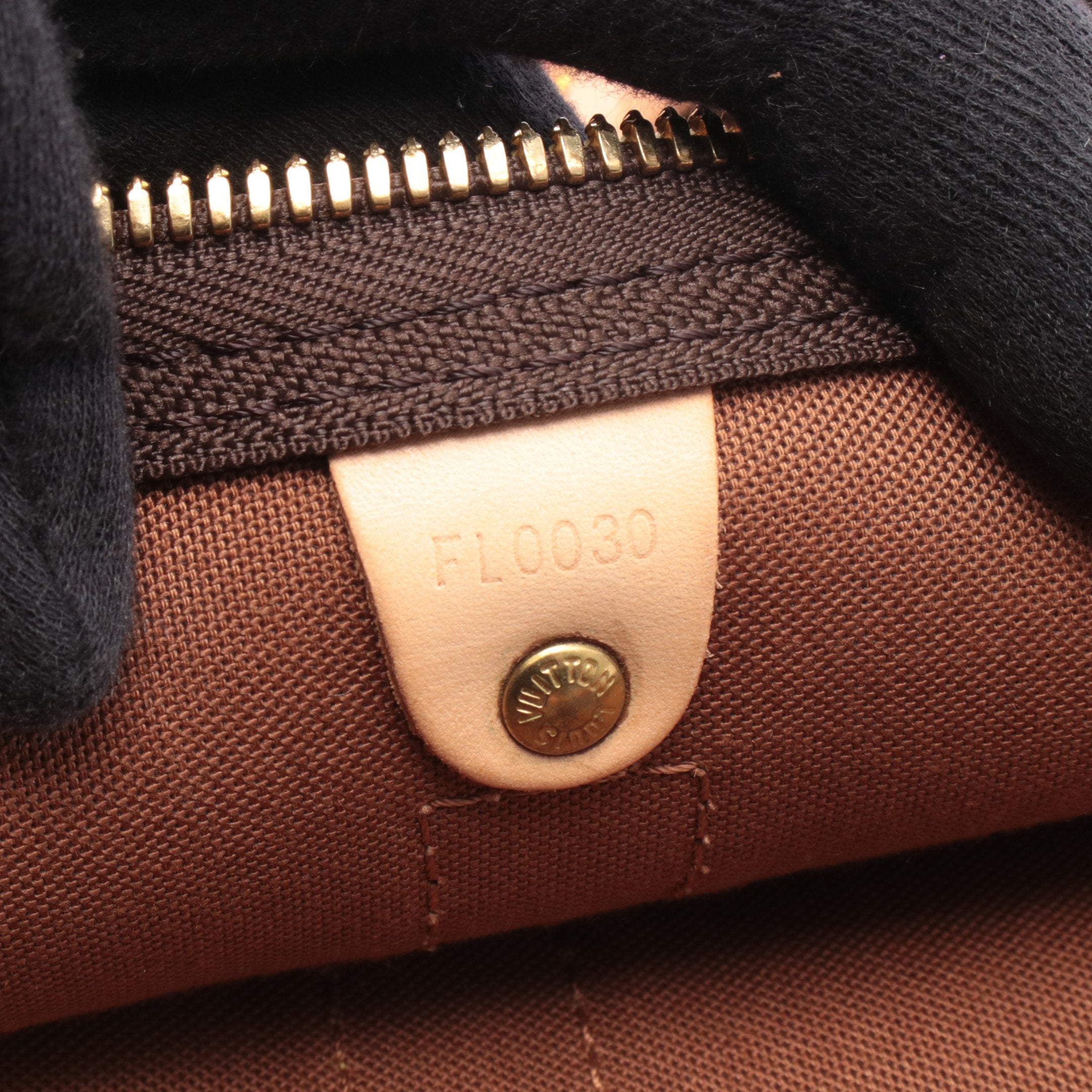 キーポル55 モノグラム ボストンバッグ PVC レザー ブラウン ルイ