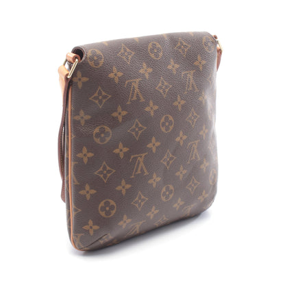 ミュゼットサルサ ショートストラップ モノグラム ショルダーバッグ PVC レザー ブラウン ルイヴィトン バッグ LOUIS VUITTON