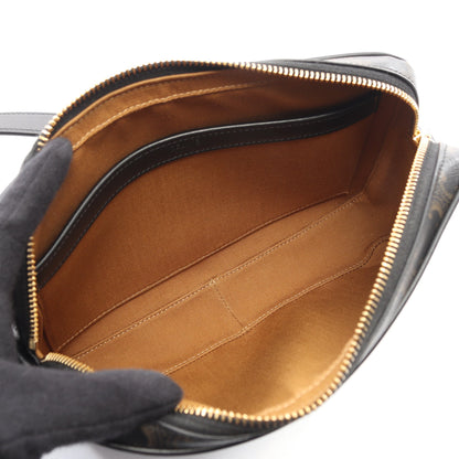 トリオンフ ミディアム メッセンジャーバッグ ショルダーバッグ PVC レザー ブラック ブラウン セリーヌ バッグ CELINE