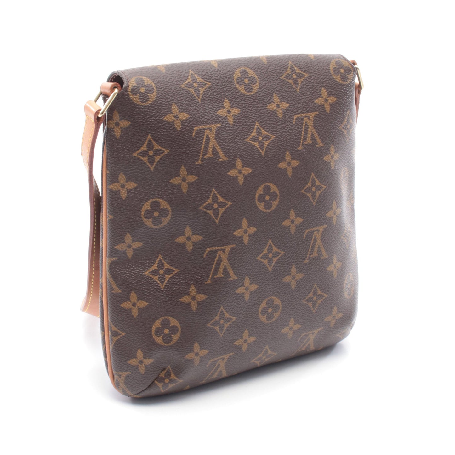 ミュゼットサルサ ショートストラップ モノグラム ショルダーバッグ PVC レザー ブラウン ルイヴィトン バッグ LOUIS VUITTON