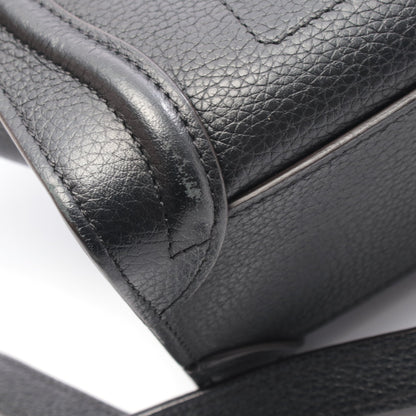 ラゲージ ナノショッパー ハンドバッグ レザー ブラック 2WAY セリーヌ バッグ CELINE